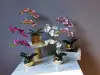Light luxury simulation Phalaenopsis potted plant bonsai, home decoration ornaments, coffee tables, TV cabinets, dining tables, tabletop decorations, best-selling products for foreign trade details Picture